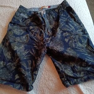 Floral Blue and Green Shorts